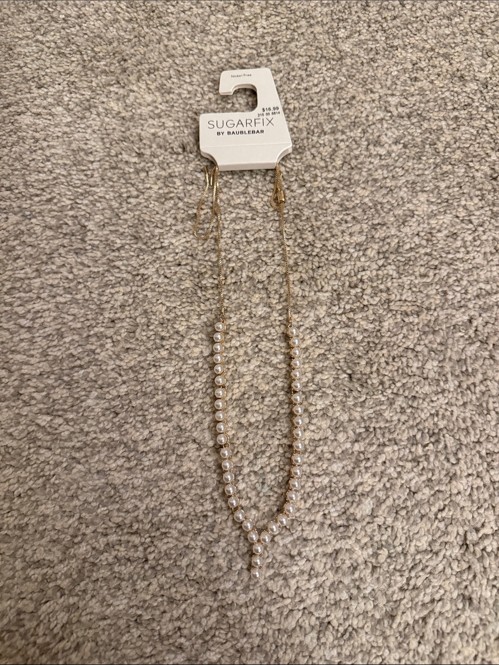 Sugarfix by BaubleBar Gold Pearl Accent Necklace